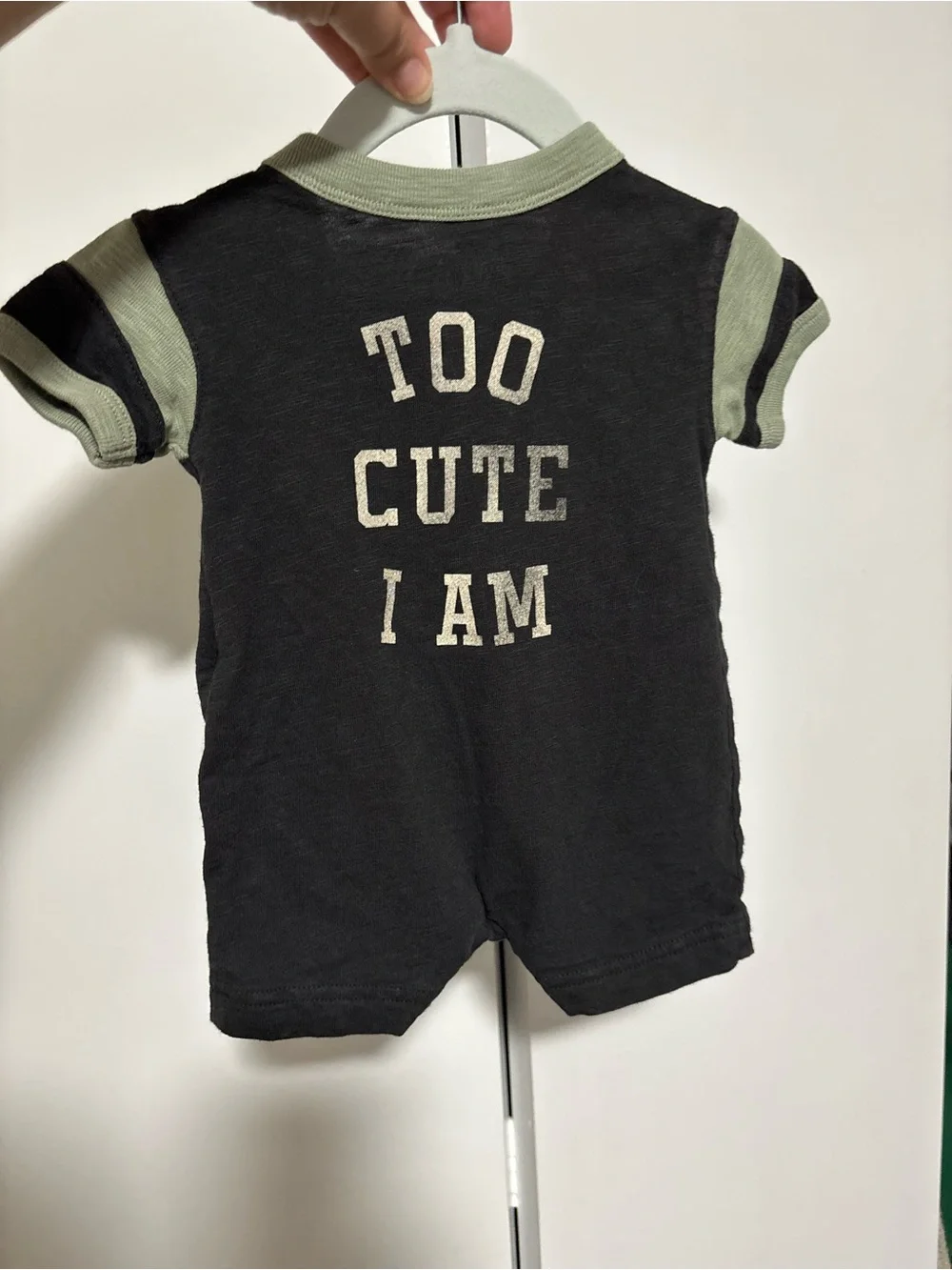 Disney Gap Star Wars Yoda baby shorts romper 0-3 months Too Cute I Am